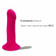 Двошаровий ділдо з вібрацією Adrien Lastic Hitsens 2 Pink, відмінно для страпона, макс діаметр 4 см, Двошаровий ділдо з вібрацією Adrien Lastic Hitsens 2 Pink, відмінно для страпона, макс діаметр 4 см,