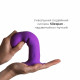 Двошаровий ділдо з вібрацією Adrien Lastic Hitsens 3 Purple, відмінно для страпона, діаметр 4 см, до Двошаровий ділдо з вібрацією Adrien Lastic Hitsens 3 Purple, відмінно для страпона, діаметр 4 см, до