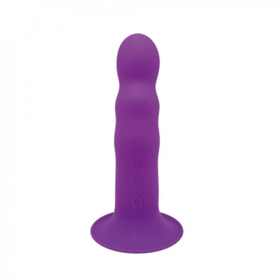Двошаровий ділдо з вібрацією Adrien Lastic Hitsens 3 Purple, відмінно для страпона, діаметр 4 см, до Двошаровий ділдо з вібрацією Adrien Lastic Hitsens 3 Purple, відмінно для страпона, діаметр 4 см, до