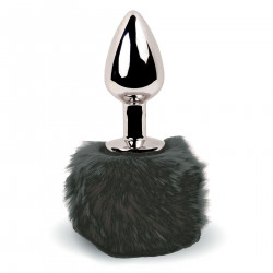 Анальна пробка FeelzToys - Bunny Tails Butt Plug Black