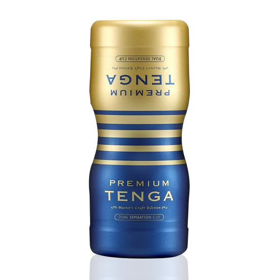Мастурбатор Tenga Premium Dual Sensation Cup, двосторонній, з двома незалежними каналами Мастурбатор Tenga Premium Dual Sensation Cup, двосторонній, з двома незалежними каналами