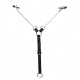 Затискачі для сосків з фіксацією на мошонці Nipple Clamps for Men, Еко шкіра Затискачі для сосків з фіксацією на мошонці Nipple Clamps for Men, Еко шкіра