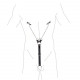 Затискачі для сосків з фіксацією на мошонці Nipple Clamps for Men, Еко шкіра Затискачі для сосків з фіксацією на мошонці Nipple Clamps for Men, Еко шкіра