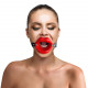 Кляп розширювач в формі губ Art of Sex - Gag Lips, натуральна шкіра Кляп розширювач в формі губ Art of Sex - Gag Lips, натуральна шкіра