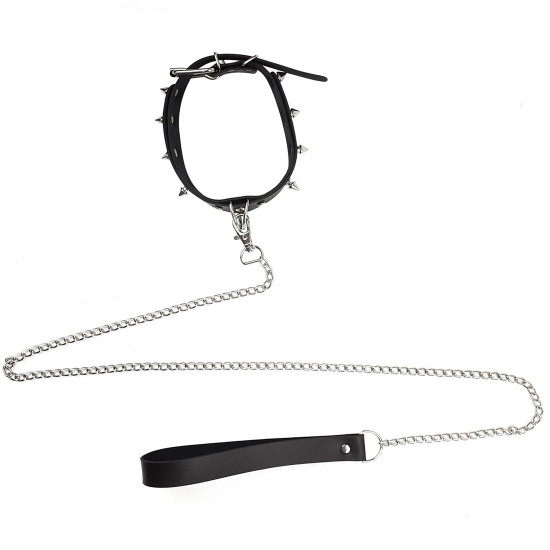 Нашийник з шипами та повідцем Art of Sex - Collar Spikes and Leash Нашийник з шипами та повідцем Art of Sex - Collar Spikes and Leash