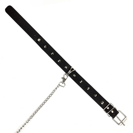 Нашийник з шипами та повідцем Art of Sex - Collar Spikes and Leash Нашийник з шипами та повідцем Art of Sex - Collar Spikes and Leash