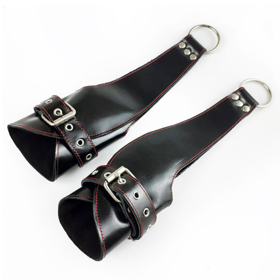 Поручи для підвісу Fetish Hand Cuffs For Suspension із натуральної шкіри Поручи для підвісу Fetish Hand Cuffs For Suspension із натуральної шкіри