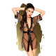 Комплект з прозорим пеньюаром та мініатюрними стрінгами Penthouse - Midnight Mirage Black XL Комплект з прозорим пеньюаром та мініатюрними стрінгами Penthouse - Midnight Mirage Black XL