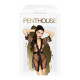 Комплект з прозорим пеньюаром та мініатюрними стрінгами Penthouse - Midnight Mirage Black XL Комплект з прозорим пеньюаром та мініатюрними стрінгами Penthouse - Midnight Mirage Black XL