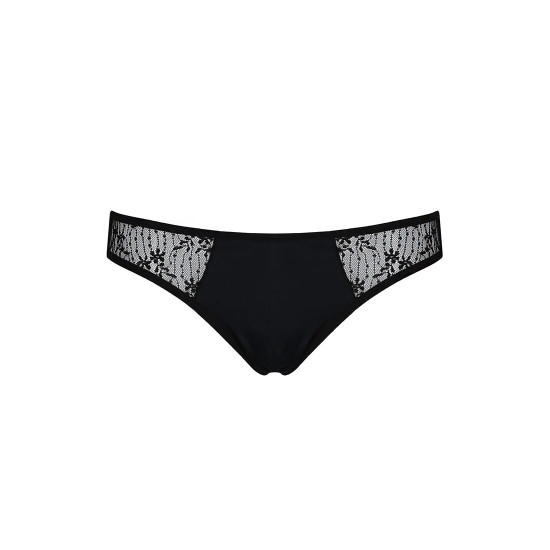 Трусики-сліпи з мереживною сіточкою Dina Thong black L/XL - Passion Трусики-сліпи з мереживною сіточкою Dina Thong black L/XL - Passion