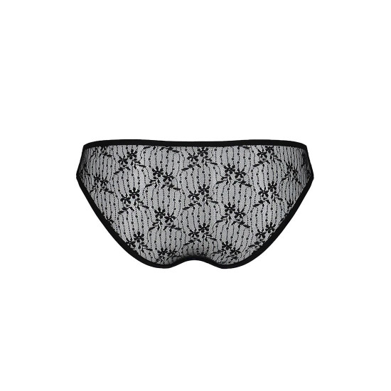 Трусики-сліпи з мереживною сіточкою Dina Thong black XXL/XXXL - Passion Трусики-сліпи з мереживною сіточкою Dina Thong black XXL/XXXL - Passion