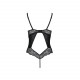 Боді з еко-шкіри та мережива Loona Body black S/M - Passion Боді з еко-шкіри та мережива Loona Body black S/M - Passion