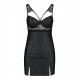 Бебі-дол з еко-шкіри та мережива Loona Chemise black L/XL - Passion Бебі-дол з еко-шкіри та мережива Loona Chemise black L/XL - Passion