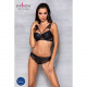 Комплект з еко-шкіри та мережива Loona Set black XXL/XXXL - Passion, бра і трусики Комплект з еко-шкіри та мережива Loona Set black XXL/XXXL - Passion, бра і трусики