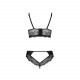 Комплект з еко-шкіри та мережива Loona Set black XXL/XXXL - Passion, бра і трусики Комплект з еко-шкіри та мережива Loona Set black XXL/XXXL - Passion, бра і трусики