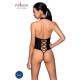 Боді з еко-шкіри з імітацією шнурівки та відкритим доступом Nancy Body black L/XL - Passion Боді з еко-шкіри з імітацією шнурівки та відкритим доступом Nancy Body black L/XL - Passion