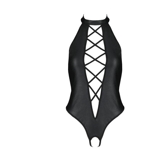 Боді з еко-шкіри з імітацією шнурівки та відкритим доступом Nancy Body black XXL/XXXL - Passion Боді з еко-шкіри з імітацією шнурівки та відкритим доступом Nancy Body black XXL/XXXL - Passion