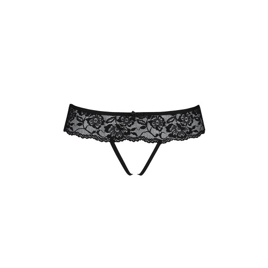 Мереживні стрінги з доступом Senia Thong black S/M - Passion Мереживні стрінги з доступом Senia Thong black S/M - Passion