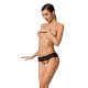 Мереживні стрінги з доступом Senia Thong black XXL/XXXL - Passion Мереживні стрінги з доступом Senia Thong black XXL/XXXL - Passion
