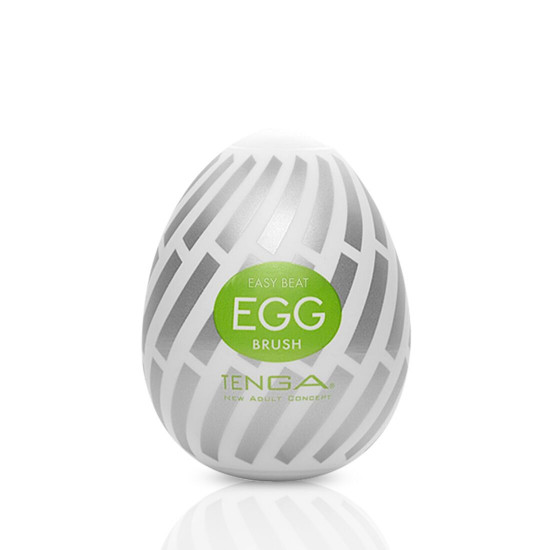 Мастурбатор-яйце Tenga Egg Brush з рельєфом у вигляді великої щетини Мастурбатор-яйце Tenga Egg Brush з рельєфом у вигляді великої щетини