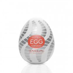 Мастурбатор-яйце Tenga Egg Tornado зі спірально-геометричним рельєфом