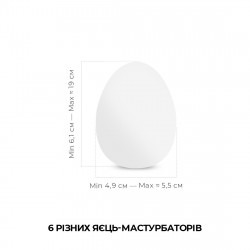 Набір мастурбаторів-яєць Tenga Egg New Standard Pack (6 яєць)