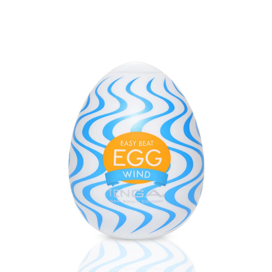 Мастурбатор-яйце Tenga Egg Wind із зиґзаґоподібним рельєфом Мастурбатор-яйце Tenga Egg Wind із зиґзаґоподібним рельєфом