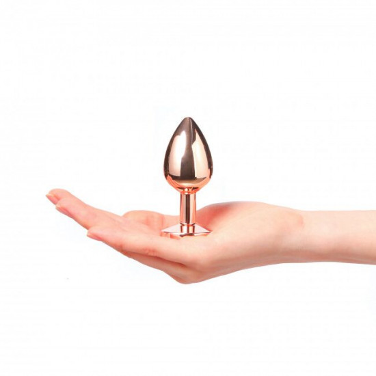 Металева анальна пробка із прикрасою у вигляді кристалу Dorcel - Diamond Plug Rose Gold M Металева анальна пробка із прикрасою у вигляді кристалу Dorcel - Diamond Plug Rose Gold M