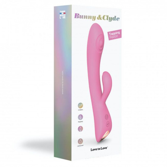 Вібратор-кролик зі спрямованим масажем точки G - Love To Love Bunny&Clyde - Pink Passion Вібратор-кролик зі спрямованим масажем точки G - Love To Love Bunny&Clyde - Pink Passion