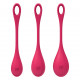 Набір йоні намистин Satisfyer Yoni Power 1 Red, діаметр 2-2,5-3см, вага 22-46-74гр Набір йоні намистин Satisfyer Yoni Power 1 Red, діаметр 2-2,5-3см, вага 22-46-74гр