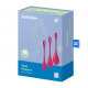 Набір йоні намистин Satisfyer Yoni Power 1 Red, діаметр 2-2,5-3см, вага 22-46-74гр Набір йоні намистин Satisfyer Yoni Power 1 Red, діаметр 2-2,5-3см, вага 22-46-74гр
