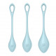 Набір йоні намистин Satisfyer Yoni Power 2 Light Blue, диаметр 2-2,5-3см, вес 22-44-73гр Набір йоні намистин Satisfyer Yoni Power 2 Light Blue, диаметр 2-2,5-3см, вес 22-44-73гр