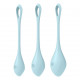 Набір йоні намистин Satisfyer Yoni Power 2 Light Blue, диаметр 2-2,5-3см, вес 22-44-73гр Набір йоні намистин Satisfyer Yoni Power 2 Light Blue, диаметр 2-2,5-3см, вес 22-44-73гр