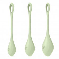 Набір йоні намистин Satisfyer Yoni Power 2 Light Green, диаметр 2-2,5-3см, вес 22-44-73гр