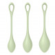 Набір йоні намистин Satisfyer Yoni Power 2 Light Green, диаметр 2-2,5-3см, вес 22-44-73гр Набір йоні намистин Satisfyer Yoni Power 2 Light Green, диаметр 2-2,5-3см, вес 22-44-73гр