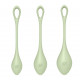 Набір йоні намистин Satisfyer Yoni Power 2 Light Green, диаметр 2-2,5-3см, вес 22-44-73гр Набір йоні намистин Satisfyer Yoni Power 2 Light Green, диаметр 2-2,5-3см, вес 22-44-73гр