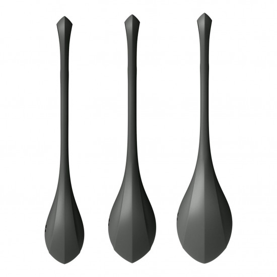 Набір йоні намистин Satisfyer Yoni Power 2 Black, діаметр 2-2,5-3см, маса 22-44-73 г Набір йоні намистин Satisfyer Yoni Power 2 Black, діаметр 2-2,5-3см, маса 22-44-73 г