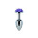 Металева анальна пробка Lux Active з трояндою - Rose Anal Plug - Purple, віброкуля в подарунок Металева анальна пробка Lux Active з трояндою - Rose Anal Plug - Purple, віброкуля в подарунок