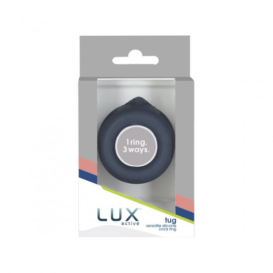 Подвійне ерекційне кільце LUX Active – Tug – Versatile Silicone Cock Ring Подвійне ерекційне кільце LUX Active – Tug – Versatile Silicone Cock Ring