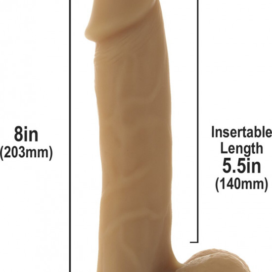 Гнучкий фалоімітатор на присосці ADDICTION — ANDREW 8″ Silicone Dong — Caramel, віброкуля в подаруно Гнучкий фалоімітатор на присосці ADDICTION — ANDREW 8″ Silicone Dong — Caramel, віброкуля в подаруно