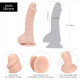 Вигнутий фалоімітатор на присосці ADDICTION — BRAD 7,5″ Dildo With Balls, Beige Вигнутий фалоімітатор на присосці ADDICTION — BRAD 7,5″ Dildo With Balls, Beige