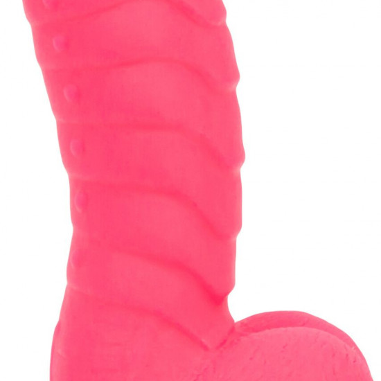 Ребристий фалоімітатор на присосці ADDICTION — Tom 7″ Dildo With Balls — Pink, віброкуля в подарунок Ребристий фалоімітатор на присосці ADDICTION — Tom 7″ Dildo With Balls — Pink, віброкуля в подарунок