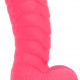 Ребристий фалоімітатор на присосці ADDICTION — Tom 7″ Dildo With Balls — Pink, віброкуля в подарунок Ребристий фалоімітатор на присосці ADDICTION — Tom 7″ Dildo With Balls — Pink, віброкуля в подарунок
