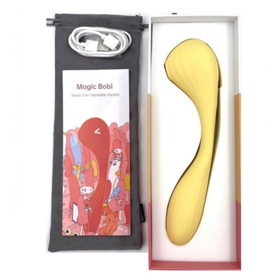 Вакуумний вагінально-кліторальний стимулятор Magic Motion Bobi Yellow, керування зі смартфона Вакуумний вагінально-кліторальний стимулятор Magic Motion Bobi Yellow, керування зі смартфона