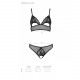 Комплект: бралет з ажурним ліфом та відкритими трусиками Christa Set with Open Bra black XXL/XXXL — Комплект: бралет з ажурним ліфом та відкритими трусиками Christa Set with Open Bra black XXL/XXXL —