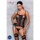 Сітчастий корсет з екошкіри, з люверсами та знімними пажами Malwia Corset black S/M — Passion, стрін Сітчастий корсет з екошкіри, з люверсами та знімними пажами Malwia Corset black S/M — Passion, стрін
