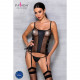 Сітчастий корсет з екошкіри, з люверсами та знімними пажами Malwia Corset black XXL/XXXL — Passion, Сітчастий корсет з екошкіри, з люверсами та знімними пажами Malwia Corset black XXL/XXXL — Passion,