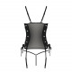 Сітчастий корсет з екошкіри, з люверсами та знімними пажами Malwia Corset black XXL/XXXL — Passion, Сітчастий корсет з екошкіри, з люверсами та знімними пажами Malwia Corset black XXL/XXXL — Passion,