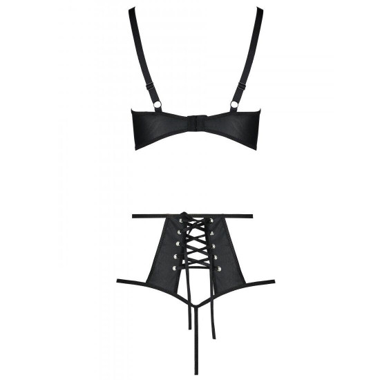 Розпродаж!!! Комплект з екошкіри Passion Tamaris Set black L/XL, бюстгальтер та трусики Розпродаж!!! Комплект з екошкіри Passion Tamaris Set black L/XL, бюстгальтер та трусики