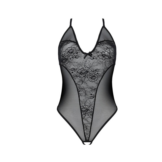 Боді з ажурним декором та відкритим кроком Ursula Body black L/XL — Passion Боді з ажурним декором та відкритим кроком Ursula Body black L/XL — Passion